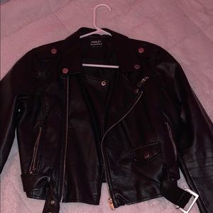 Faux leather jacket